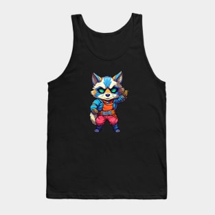 Colorful Raccoons Tank Top